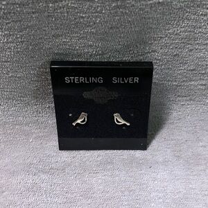 Sterling Silver Bird Earrings